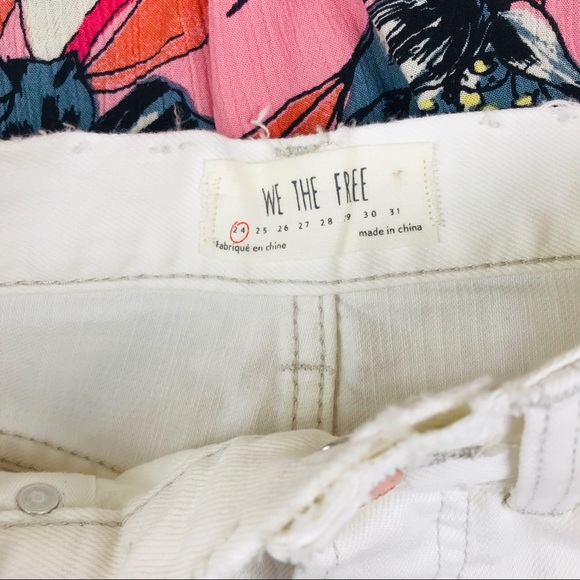 Free People Distressed Daisy Chain Lace Shorts - Picture 2 of 5